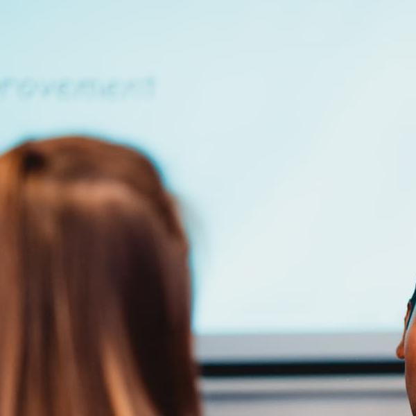 Health Professions Education students in discussion at at a study day